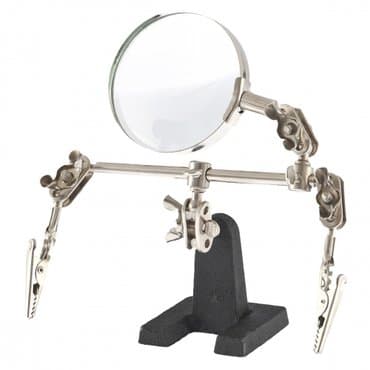 увеличительные очки: Лупа. Зажим для пайки "Третья рука" с лупой. Данное устройство — 2