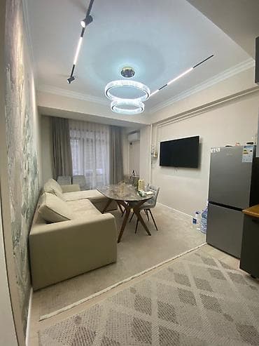 osh flats: 1 комната, 45 м², Элитка, 4 этаж, Дизайнерский ремонт — 7