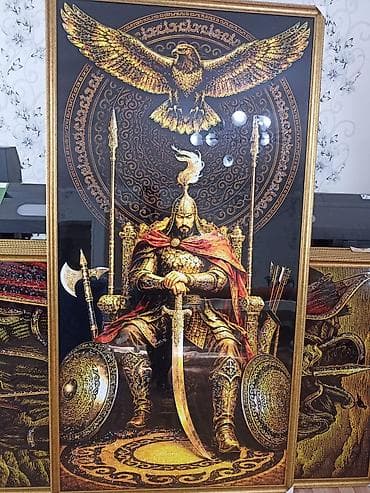 Это Картины Манас на заказ 2х1м размер - Набор крупных декоративных at lalafo.kg Это Картины Манас на заказ 2х1м размер - Набор крупных декоративных