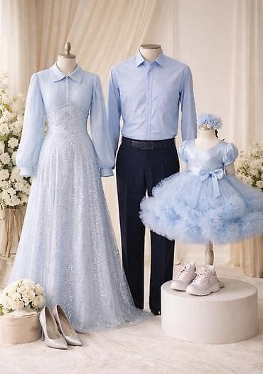 Сырткы кийимдер: Комплект, түсү - Көгүлтүр — 1