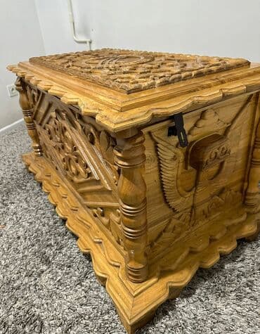 Шкафы: Сундук, Для белья, Дерево, цвет - Желтый — 6