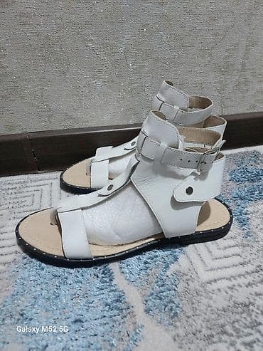 босоножки коричнево черные: Босоножки, 41, Новый, цвет - Белый, Самовывоз — 5