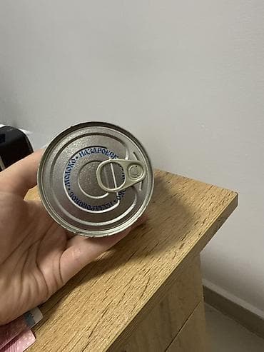 жестяные изделия: Пустая жестяная банка с отрывной крышкой (ring-pull) - Материал — 1