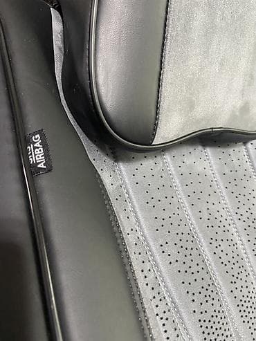 обивка: Чехлы Экокожа, С подушкой, цвет - Черный, Б/у, Самовывоз — 6