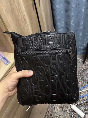 armani барсетка: Сумка через плечо Armani Exchange, черная - Формат: компактная — 2