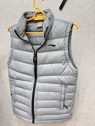 Мырзалардын бут кийими: Жилетка Li-Ning, мужская/унисекс, размер S. - Цвет: серый. - Внешняя — 1