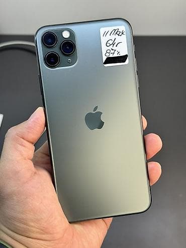 IPhone 11 Pro Max, 64 ГБ, Matte Midnight Green, 87 % at lalafo.kg IPhone 11 Pro Max, 64 ГБ, Matte Midnight Green, 87 %
