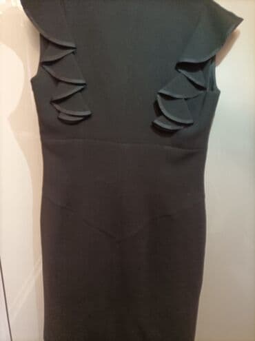 черное короткое платье с открытой спиной: Вечернее платье, Коктейльное, Короткая модель, Без рукавов, 2XL — 5