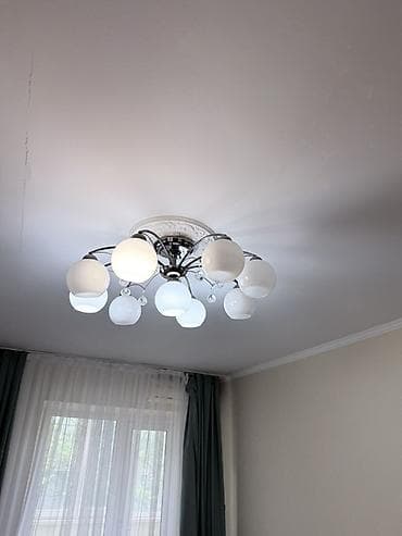 кристалы: Потолочная люстра с 9 плафонами Как новая - Тип: потолочная — 3