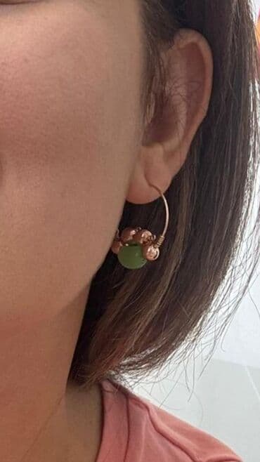 Серьги, Проба 585, Женские, Этно-стиль, Новый