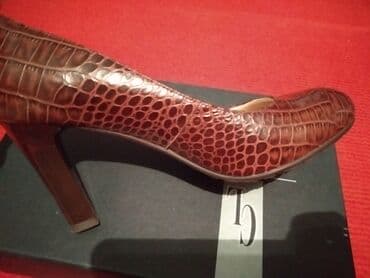 second hend: Коричневые кожаные туфли фирмы CLoTILDe. Б/у обувала 1 раз. В — 4