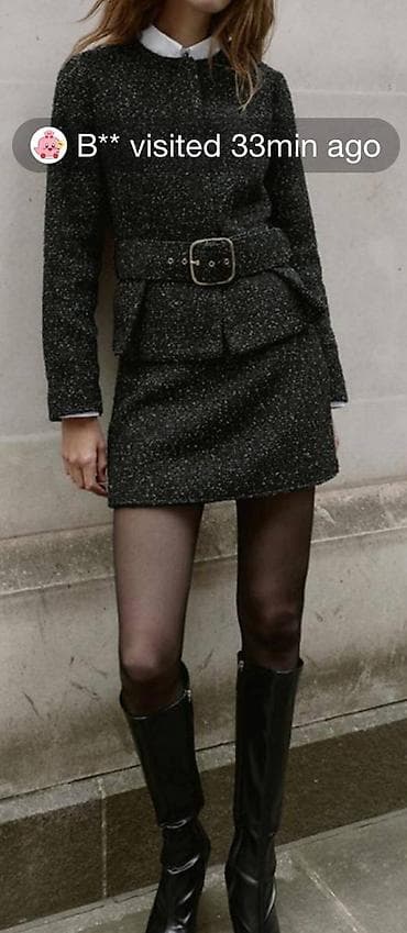 Двойка ZARA из плотного твида ❤️ Абсолютно новая вещь (этикетки