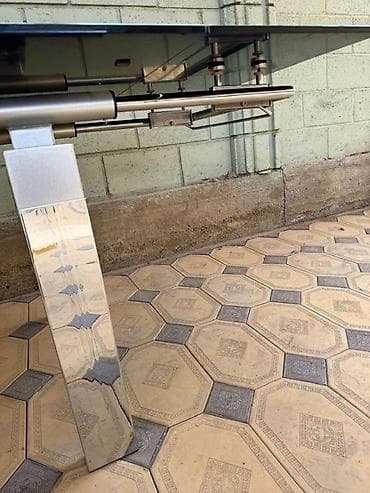 coffee table: Стол трансформер Для зала, Раскладной стол, Длина, см: 160–180 см, цвет - Черный — 3