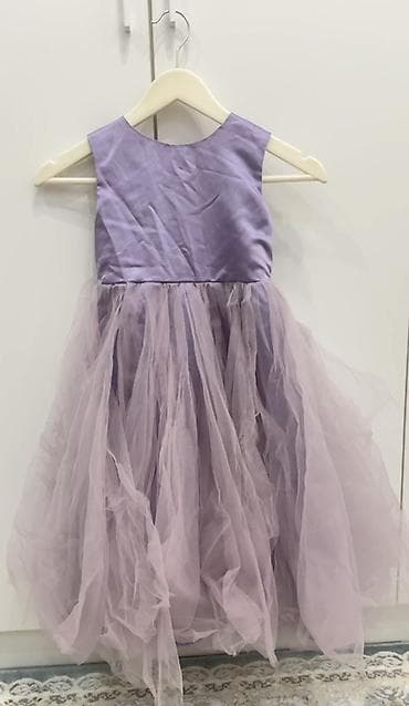Детское платье, цвет - Фиолетовый, Б/у