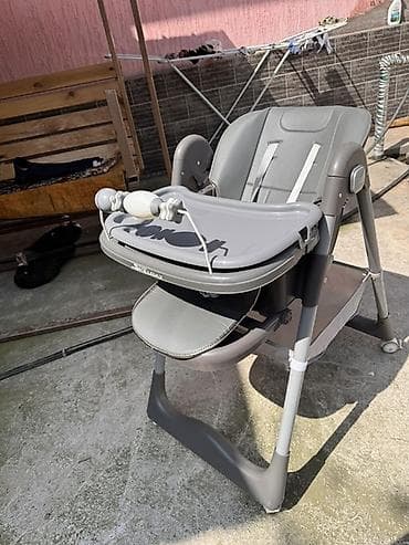 б у летние коляски: Детский стульчик для кормления, серый, новый нам подарили — 3