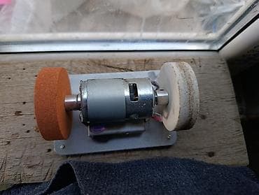 Клеевые пистолеты: Мини-точило/электрошлифовальный узел на базе коллекторного двигателя — 1