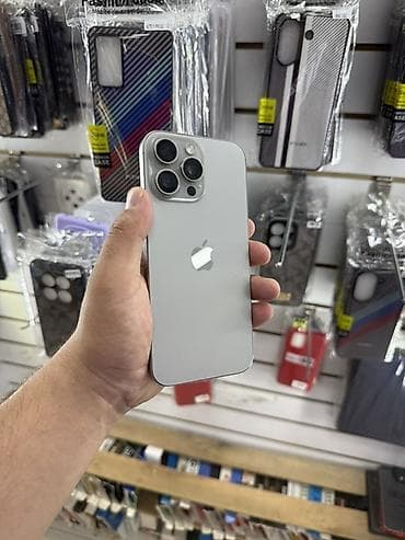 IPhone 16 Pro Max, 512 ГБ, Серебристый, Чехол, 96 %