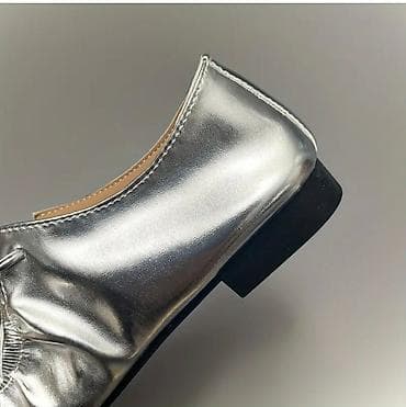 second hand obuv: Туфли, 37.5, Zara, Новый, цвет - Серебристый, Платная доставка, Самовывоз — 4