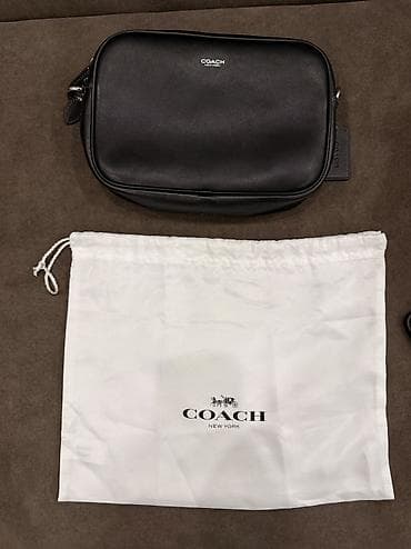 Аксессуары: Сумка Coach (New York) через плечо/кросс-боди, черная. - Материал — 1