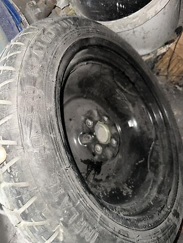 резина 14 с: Колеса в сборе <130 / 70 / R 16, Запаска, Легковые, Железные, отверстий - 4 — 1