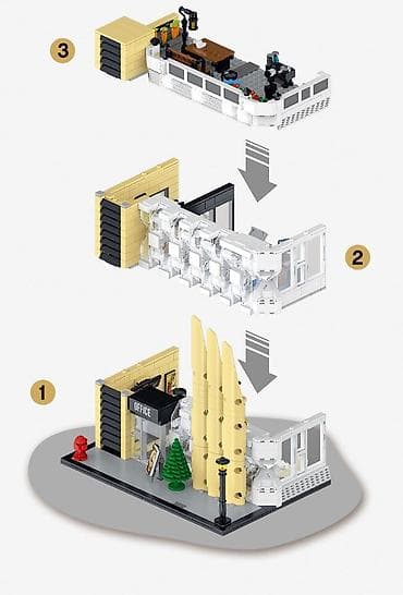 Игрушки: Конструктор "City office" 🔥 🔸️Размер: 23,5 × 17,5 × 25,5 см 🔸️1499 — 7