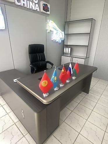 Кеңсе эмереги комплекти, Жаңы, Шкаф, Кресло, Диван, Өзү алып кетүү, түсү - Күмүш