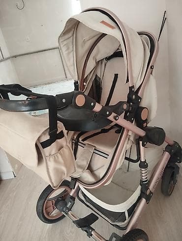 Детская коляска Cool Guy (прогулочный блок) - Цвет: бежевый с