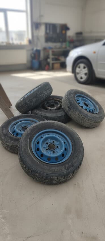 диски степ: Колеса в сборе R 14, Всесезонная, Б/у, Комплект, Легковые, Железные, отверстий - 5 — 1