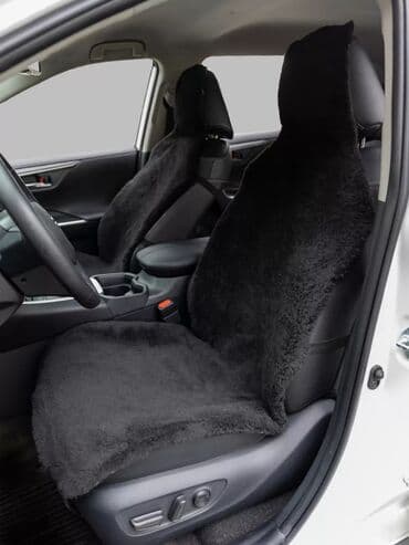 чехол кресло: Чехлы Меховые, цвет - Черный, Universal Seat cover, Новый, Платная доставка, Бесплатная доставка — 6