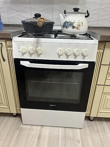 Комбинированная плита, Beko, Напольная, Механическая