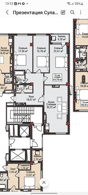 продам квартиру 2: Сдан, Элитка, 4 комнаты, 113 м² — 3