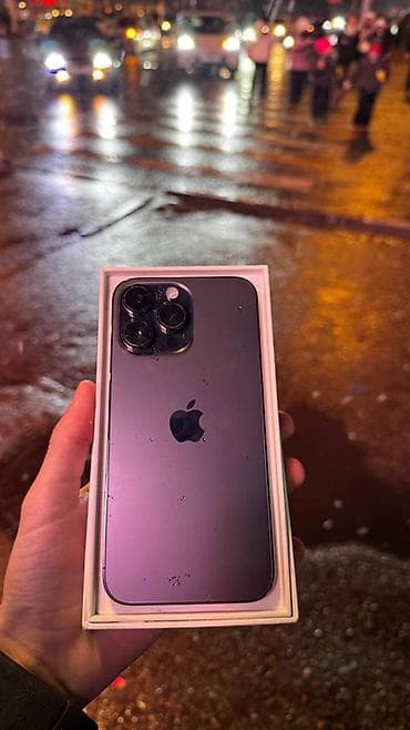 redmo note 8 pro: IPhone 14 Pro, Б/у, 256 ГБ, Deep Purple, Коробка, 84 % — 2