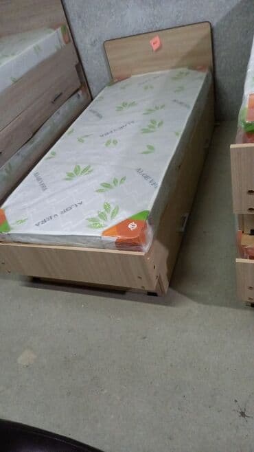 кровать односпальная с матрасом купить дешево: Односпальная кровать, Новый, С матрасом, длина - 1900 см — 2