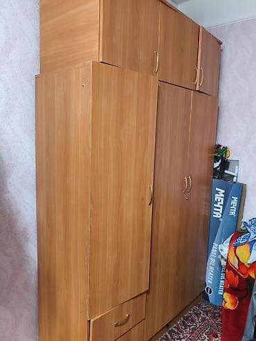 одежда италия: Шифоньер, шкаф для одежды, Б/у, Прямой, ЛДСП — 4