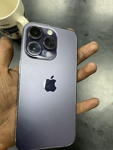 iphone 10plus: IPhone 14 Pro, Б/у, 256 ГБ, Deep Purple, Чехол, 89 % — 6