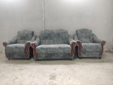 диван уголок на кухню: Комплект мягкой мебели, цвет - Серый — 2