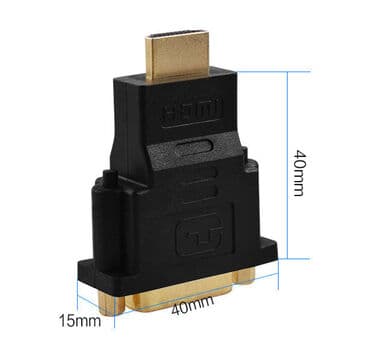 type c переходник: Адаптер - переходник HDMI male на DVI - I (24+5 pin) female — 2