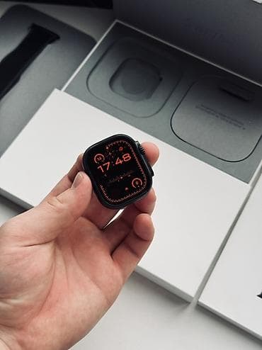 Детские смарт-часы: Apple Watch Ultra 2 49MM Black Titanium АКБ 100%, держит несколько — 3