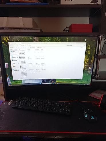 pc case: Игровой/рабочий ПК с изящным белым корпусом и подсветкой + изогнутый — 3