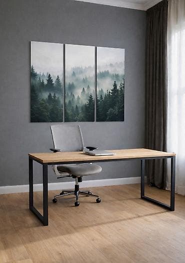 Длинный офисный лофт стол Прочный каркас 40x40 40х20 Размеры at lalafo.kg Длинный офисный лофт стол Прочный каркас 40x40 40х20 Размеры