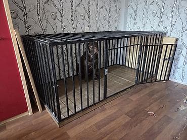 умные собаки: Вольер/клетка для собаки (домашний, напольный) Размер: ширина — 1 м — 6