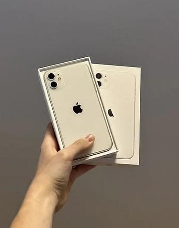 apple id: IPhone 11, Б/у, 128 ГБ, Белый, Зарядное устройство, Чехол, Кабель, 78 % — 1