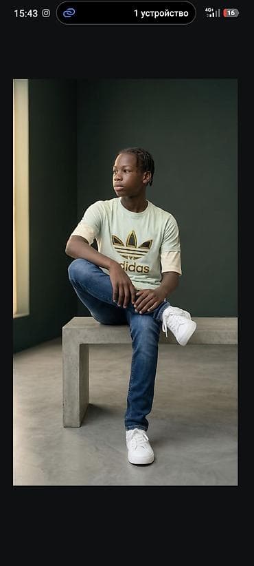 рабочие одежды: Футболка adidas Originals для подростков - Модель: классическая — 2