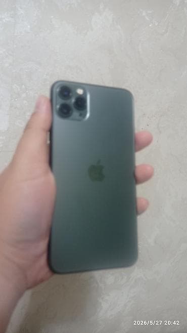 iphone 5sе: IPhone 11 Pro Max, Б/у, 64 ГБ, Matte Midnight Green, 100 % — 4