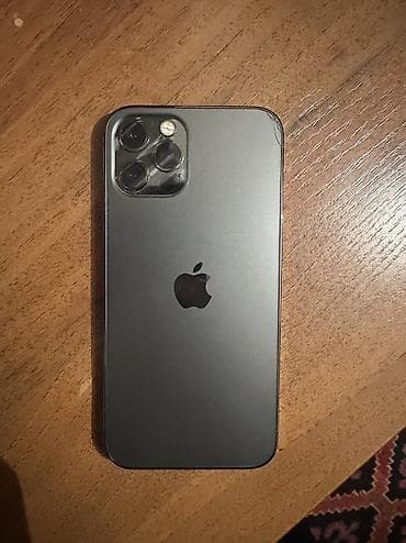 face: IPhone 12 Pro, Б/у, 256 ГБ, Black Titanium, Чехол, 76 % — 1