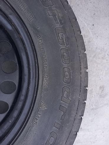 шины т150: Колеса в сборе 205 / 70 / R 15, Зима, Б/у, 1 шт, Легковые, Железные, отверстий - 5 — 2