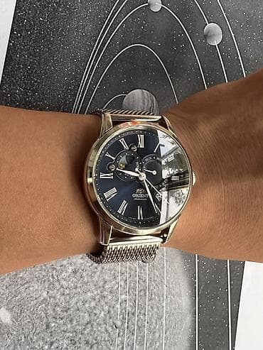 Аксессуарлар: Orient Automatic с индикацией фаз Луны и дня недели - Японские — 9