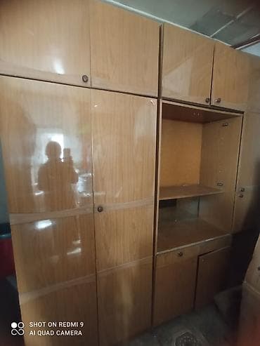 Стенки-шкафы: Стенка-шкаф, Тип стенки-шкафа: Модульная, Для зала, Особенности: С отделением под телевизор — 1