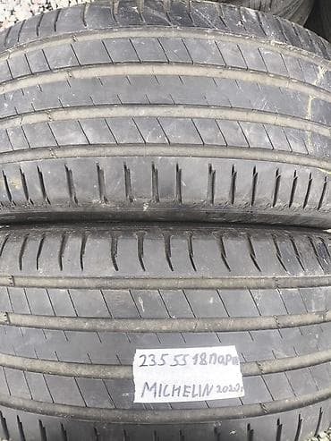 Шины и диски: Шины 235 / 55 / R 18, Лето, Б/у, Пара, Легковые, Франция, Michelin — 1