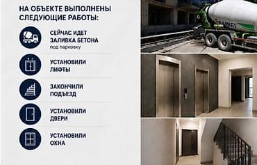Батирлер: 1 бөлмө, 48 м², Элитка, 11 кабат, ПСО (өз алдынча бүтүрүү) — 5